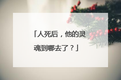 人死后，他的灵魂到哪去了？
