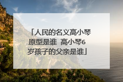 人民的名义高小琴原型是谁 高小琴6岁孩子的父亲是谁