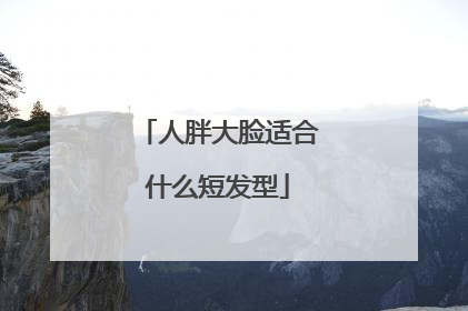 人胖大脸适合什么短发型