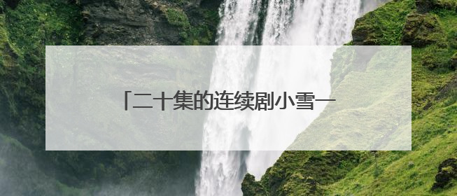 二十集的连续剧小雪一级的小雪扮演者者是谁