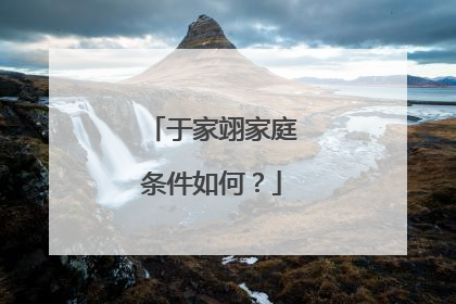 于家翊家庭条件如何？