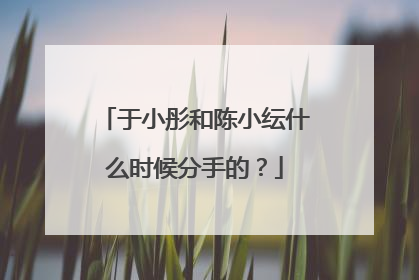 于小彤和陈小纭什么时候分手的?