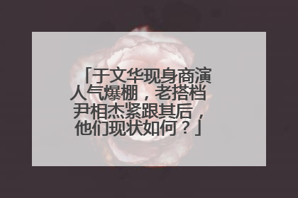 于文华现身商演人气爆棚,老搭档尹相杰紧跟其后,他们现状如何?