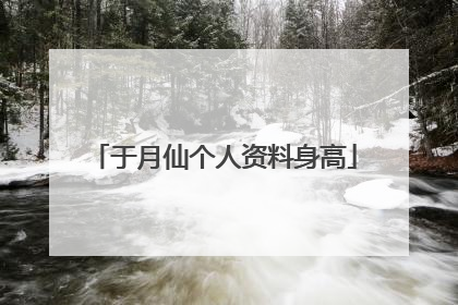 于月仙个人资料身高