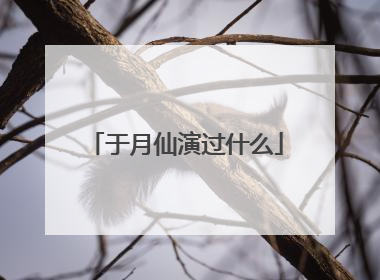 于月仙演过什么