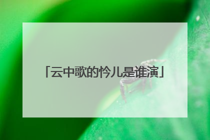 云中歌的忴儿是谁演