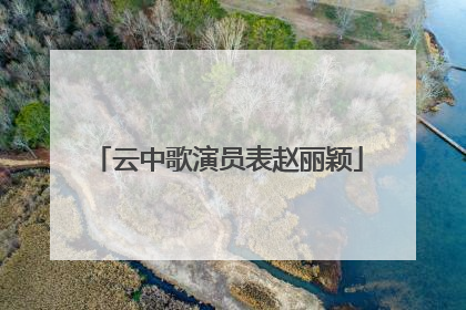 云中歌演员表赵丽颖