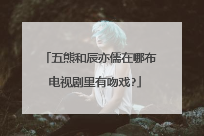 五熊和辰亦儒在哪布电视剧里有吻戏?