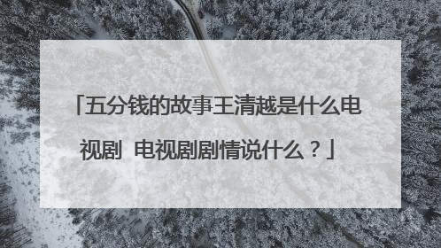 五分钱的故事王清越是什么电视剧 电视剧剧情说什么？