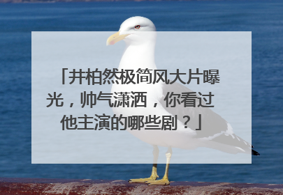 井柏然极简风大片曝光，帅气潇洒，你看过他主演的哪些剧？