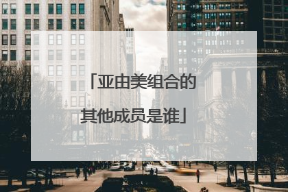 亚由美组合的其他成员是谁