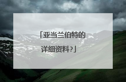 亚当兰伯特的详细资料?