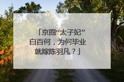 京圈“太子妃”白百何,为何毕业就嫁陈羽凡?