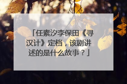 任素汐李保田《寻汉计》定档，该剧讲述的是什么故事？