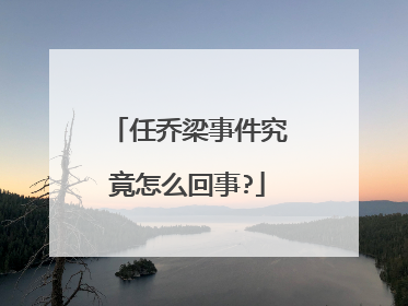 任乔梁事件究竟怎么回事?