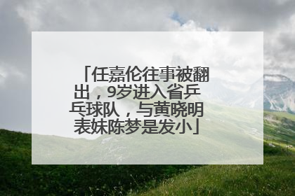 任嘉伦往事被翻出，9岁进入省乒乓球队，与黄晓明表妹陈梦是发小