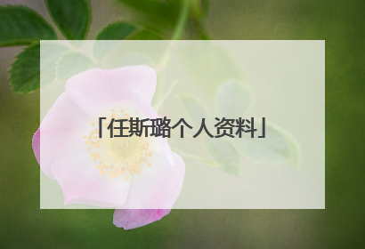 任斯璐个人资料