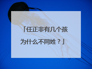 任正非有几个孩为什么不同姓?