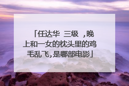 任达华 三级 ,晚上和一女的枕头里的鸡毛乱飞,是哪部电影