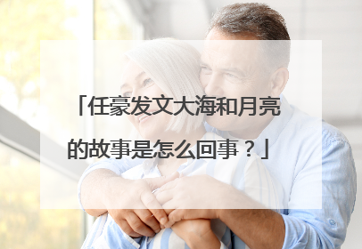任豪发文大海和月亮的故事是怎么回事？