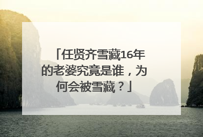 任贤齐雪藏16年的老婆究竟是谁，为何会被雪藏？