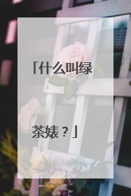 什么叫绿茶婊?
