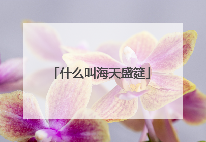 什么叫海天盛筵