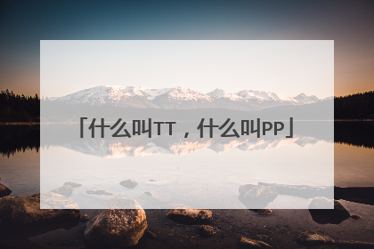 什么叫TT,什么叫PP