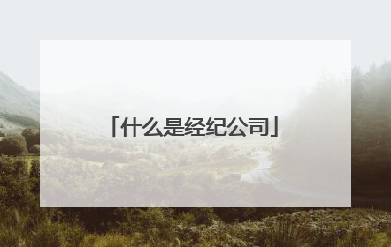 什么是经纪公司