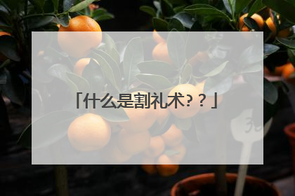 什么是割礼术?？