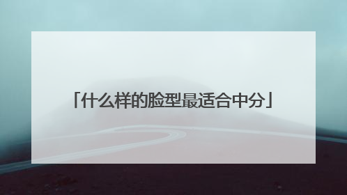 什么样的脸型最适合中分