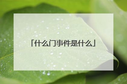什么门事件是什么
