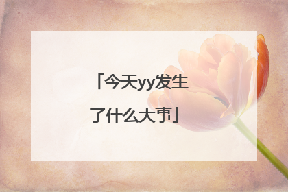 今天yy发生了什么大事