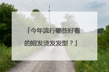 今年流行哪些好看的短发烫发发型？