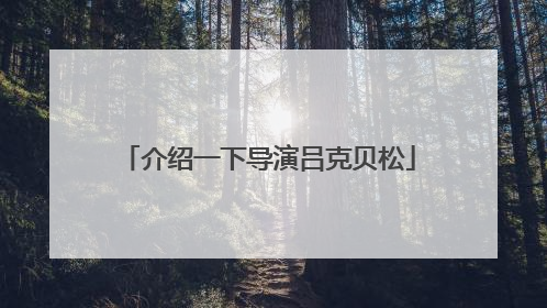 介绍一下导演吕克贝松