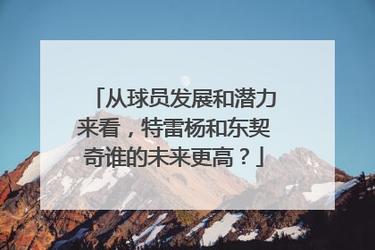 从球员发展和潜力来看，特雷杨和东契奇谁的未来更高？