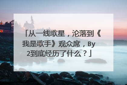 从一线歌星，沦落到《我是歌手》观众席，By2到底经历了什么？