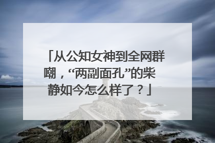 从公知女神到全网群嘲，“两副面孔”的柴静如今怎么样了？