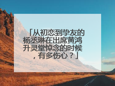 从初恋到挚友的杨丞琳在出席黄鸿升灵堂悼念的时候，有多伤心？