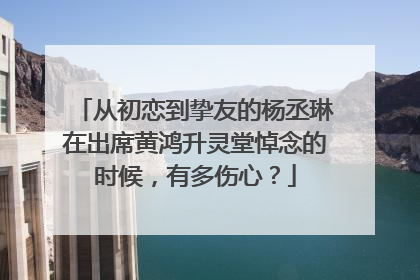 从初恋到挚友的杨丞琳在出席黄鸿升灵堂悼念的时候，有多伤心？