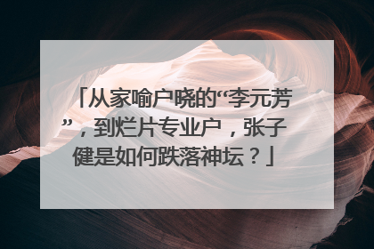 从家喻户晓的“李元芳”，到烂片专业户，张子健是如何跌落神坛？