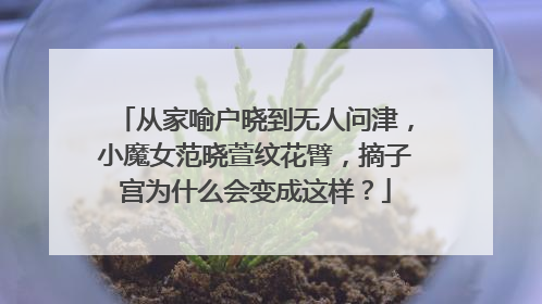 从家喻户晓到无人问津，小魔女范晓萱纹花臂，摘子宫为什么会变成这样？