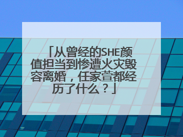 从曾经的SHE颜值担当到惨遭火灾毁容离婚，任家萱都经历了什么？
