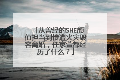 从曾经的SHE颜值担当到惨遭火灾毁容离婚，任家萱都经历了什么？