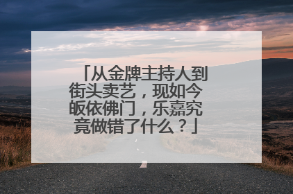 从金牌主持人到街头卖艺,现如今皈依佛门,乐嘉究竟做错了什么?