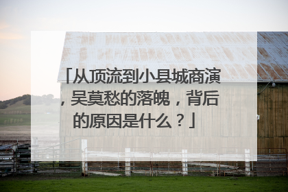 从顶流到小县城商演,吴莫愁的落魄,背后的原因是什么?