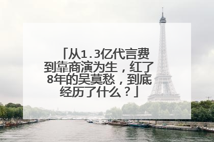 从1.3亿代言费到靠商演为生，红了8年的吴莫愁，到底经历了什么？