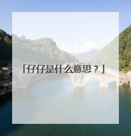 仔仔是什么意思?