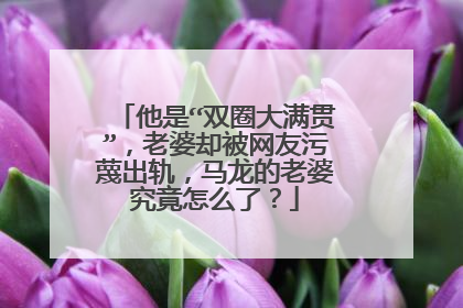 他是“双圈大满贯”，老婆却被网友污蔑出轨，马龙的老婆究竟怎么了？