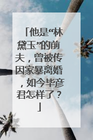 他是“林黛玉”的前夫,曾被传因家暴离婚,如今毕彦君怎样了?
